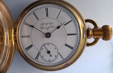 American - W W Co Springfield Pocket Watch - 1870c