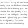 Authenthic Michael Kors Gold Choker Necklace Image 3