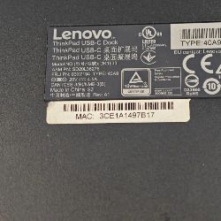 Lenovo ThinkPad DK 1633 USB-C, VGA, Display Port, Dock Station (Used Without Power Supply)