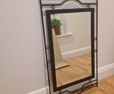 Mirror in Decorative Metal Frame
