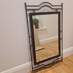 Mirror in Decorative Metal Frame