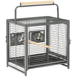 Parrot Cage, Travel Carry Pet Bird Cage, with Metal Handle