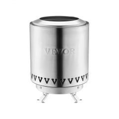 Tabletop Fire Pit 6 inch Stainless Steel Fireplace Indoor Outdoor Silver