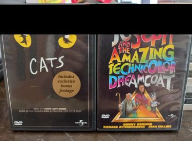 Cats Ultimate Edition & Joseph And The Amazing Technicolor Dreamcoat Dvd Bundle Andrew Lloyd Webber Musicals