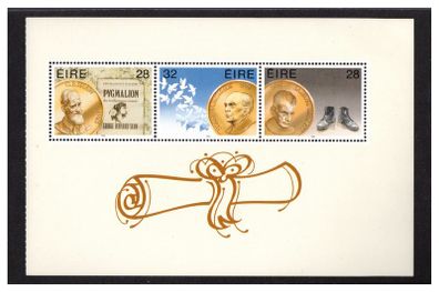 1994 Ireland Irish Nobel Prize-winners Commemorative Stamps Booklet Pane. Mint Never Hinged (MNH). Hibernian HP70