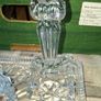 A Beautiful and Elegant Vintage 4 Piece Crystal Vanity Set, 2 candle sticks dish with lid and large tray., perfect for styling a Dressing Table, Boudoir, or Bathroom vanity. Postage Available or Collection Image 4