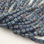 Vintage African Style Stripe Pattern 5.5 - 6 mm Glass Beads Necklace Image 10