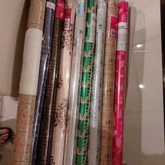 New Rolls christmas wrapping paper x 9