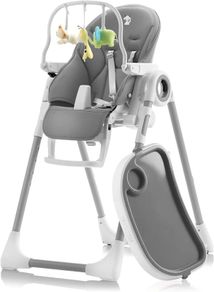 Versatile Baby High Chair with Tray & Toy Arch