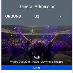 Ash ticket