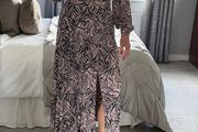 Topshop Belted Maxi Dress