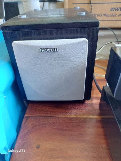 HITACHI Tuner-CD Player, Model AX-M66, including 2 Hitachi speakers, Antennae, Dual Auxillary, in very good condition