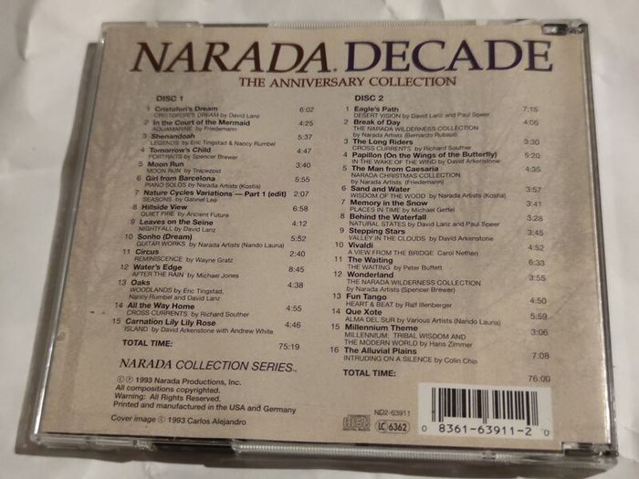 Narada Decade double Cd