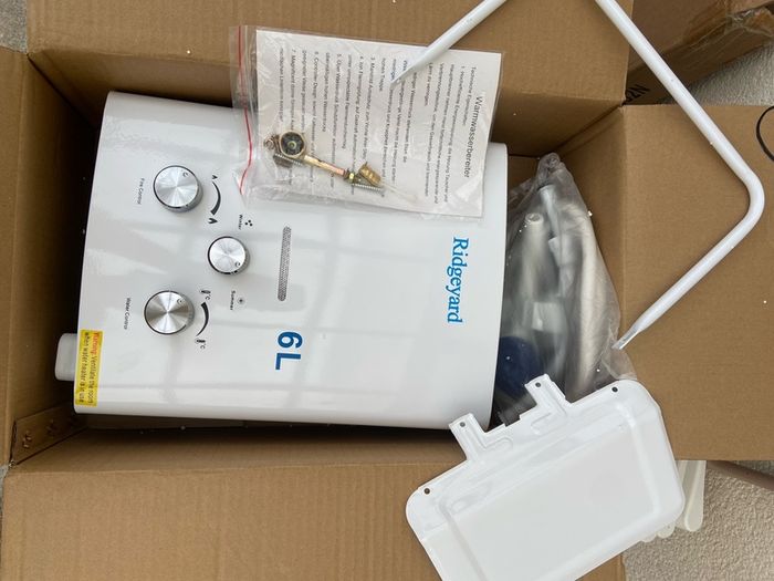 6L new LPG Propane Gas Hot Water Heater Butane Gas Tankless Instant Water heater Boiler with Shower Kit