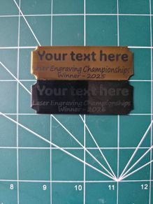 Laser Engraved adhesive name plates