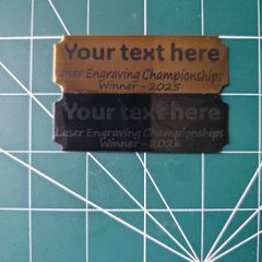 Laser Engraved adhesive name plates