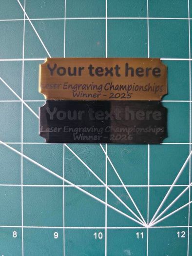 Laser Engraved adhesive name plates