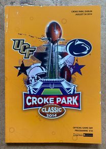 2014 University of Central Florida (UCF) v Penn State University - Croke Park Classic American Football Programme