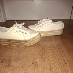 Great pair of Next canvas/jute shoes, size 4, like NEW