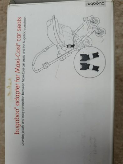 Bugaboo adaptors for Maxi Cosi carseats.