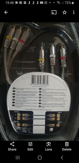 Philips stereo Audio+ Composite Video Cableable