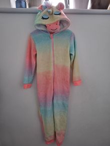 Primark girls unicorn one piece.  Size 7 - 8 years