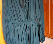 Bnwt Zara Chiffon Pleated Dress