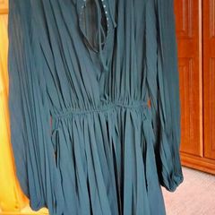 Bnwt Zara Chiffon Pleated Dress