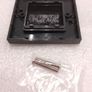 Brush Faceplates - Sound Cables Black Brush Stripe Cable Entry Single Gang Image 3