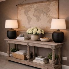Large vintage style world map