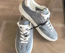 New Zara suede leather trainers