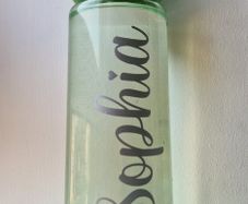 Personalised vinyl decal name stickers school lunchbox bottle notebook iPad