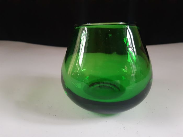 Green Glass Night Light Holder
