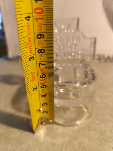 Celtic Cross Glass Holy Water Roman Catholic Font / Votive Candle Holder