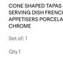 2x Porcelain Tapas chip service bowls. Image 2