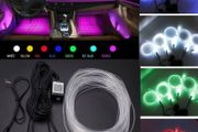 App Smart Phone Ambient Control Multi-color RGB LED Car Interior Dash Board Door DIY Atmosphere Lights with 6M Neon Strip Lights