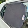 2 pieces Safe car sun shades - self adhesive reusable- absolutely lifesaver Image 2