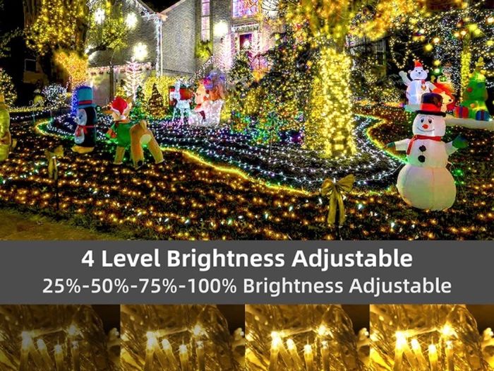 Christmas Lights Outdoor Decorations, Extra Long 120m 1000LED Mains Powered Fairy Lights, Outside Waterproof Plug in String Lights for Xmas Festival Party Holiday Wedding Decor (MULTIPLE COLOURS)