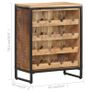 Wine Cabinet 62x33x78.5 cm Rough Mango Wood Image 6