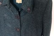 Noa Noa Linen Teal Coat