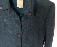 Noa Noa Linen Teal Coat