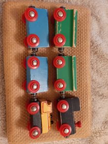 Brio type toy trains
