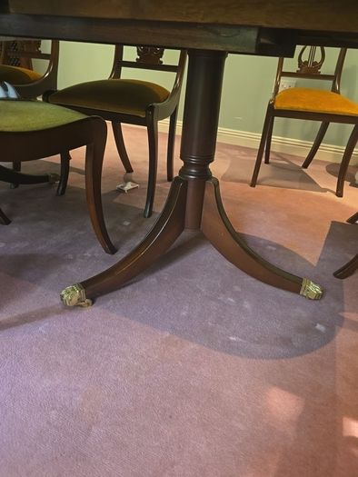 Dining Table And Chairs. 2 End Pieces And 6 Side Ones.  27886