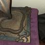 Antique Indian Enameled King Cobra and Lizards Candle Holder Image 4