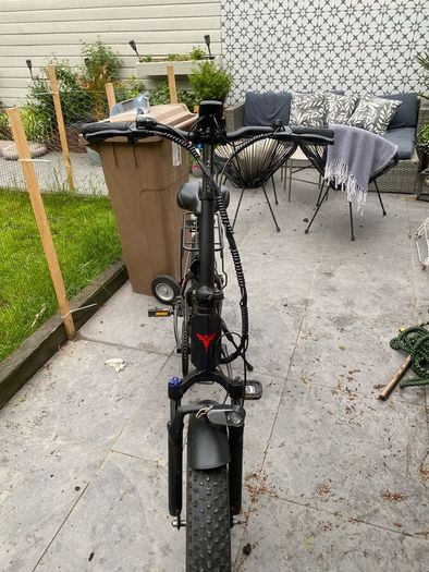 Electric enguie folding bike