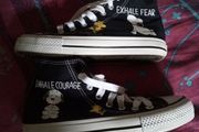Snoopy and woodstock yoga high tops - size 37