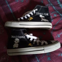 Snoopy and woodstock yoga high tops - size 37