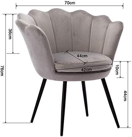 Velvet  Armchair Metal Black Legs