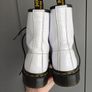 Dr Marten White Patent Croc Style Boots Image 4