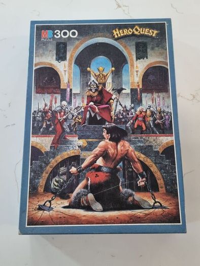 1989 HeroQuest Return Of The Witch Lord MB Games 300 Piece Puzzle 100% Complete